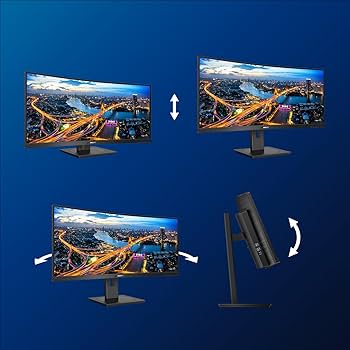 [専用]フィリップス　34型スピーカー搭載ワイド曲面　モニターアーム搭載 PHILIPS フィリップス UWQHD対応34型ウルトラワイド液晶